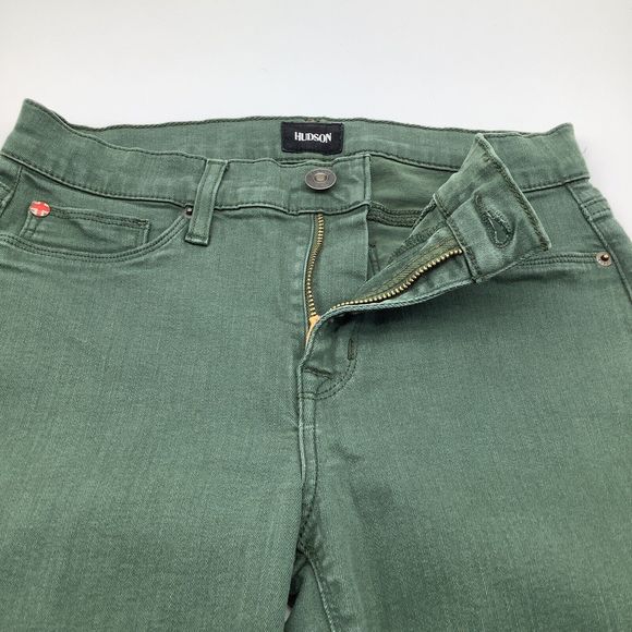 Hudson Womens Natalie Super Skinny‎ Jeans Green Size 28 - Picture 4 of 8